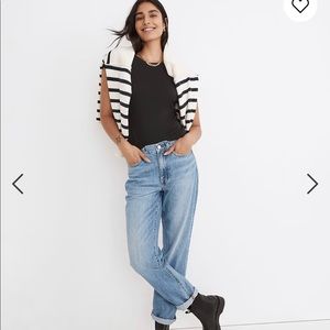 Madewell Slouched Boyjean , perfect medium/light wash, New with tags, never worn